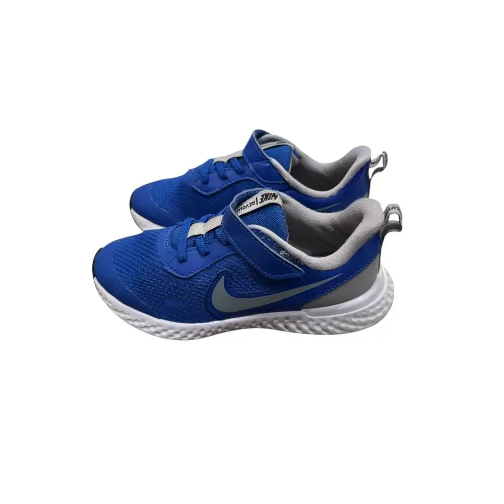 Nike Revolution 6 FlyEase Blue Running Sneakers Youth 1Y BQ5672-403